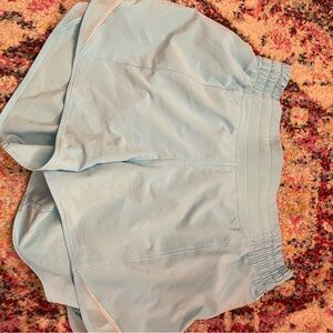 Aqua Blue LULU Athletic Shorts High Rise